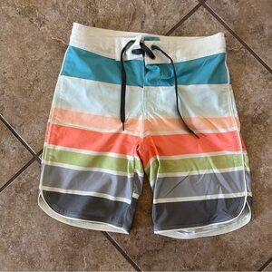 art class Multicolor Striped Kids Swim Trunks Size 7